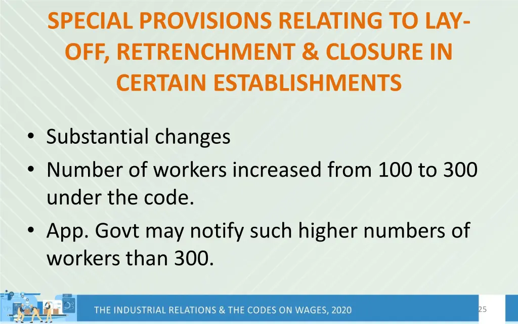 special provisions relating