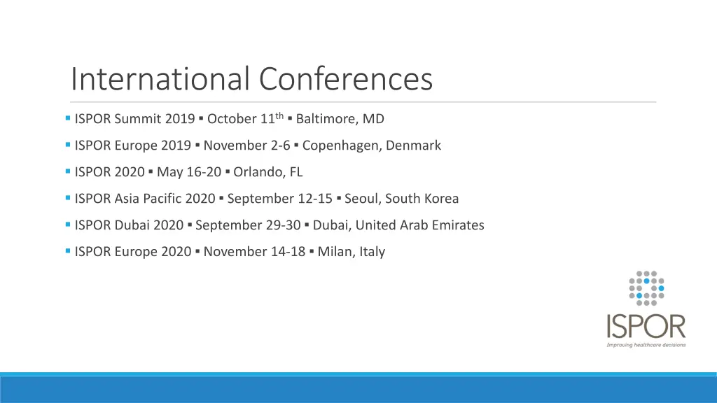 international conferences