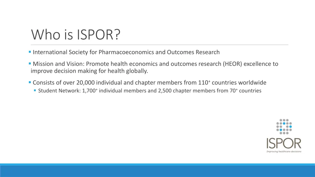 who is ispor