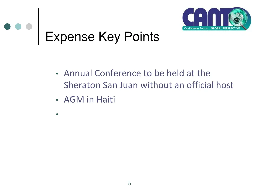 expense key points
