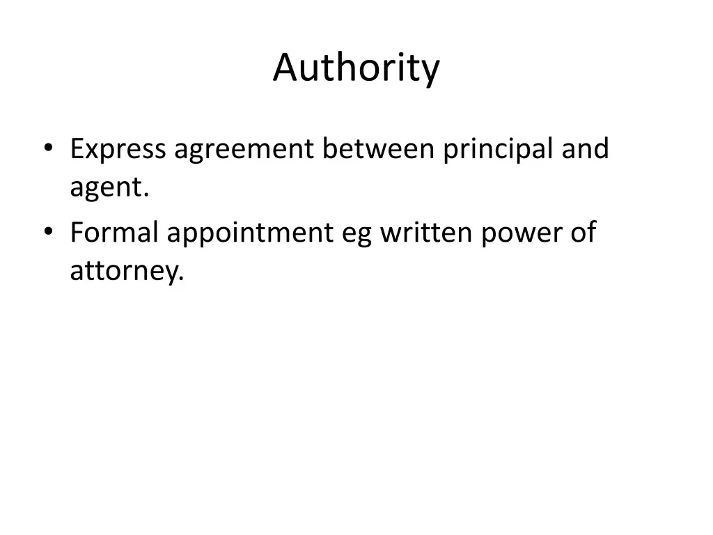 authority