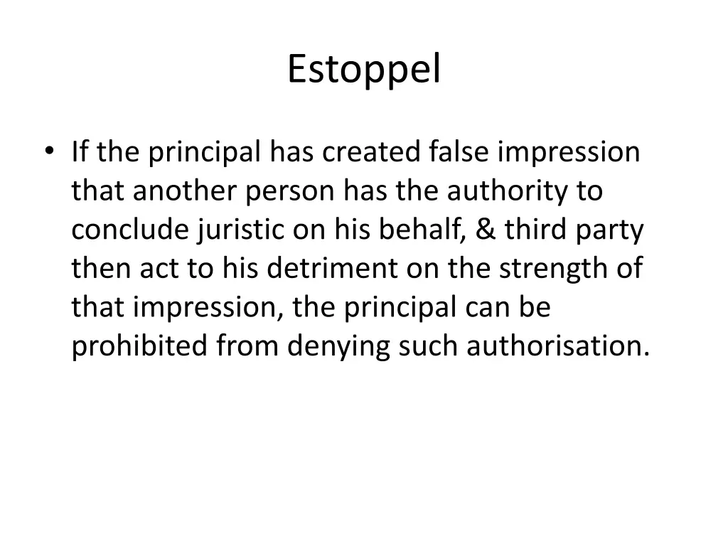 estoppel