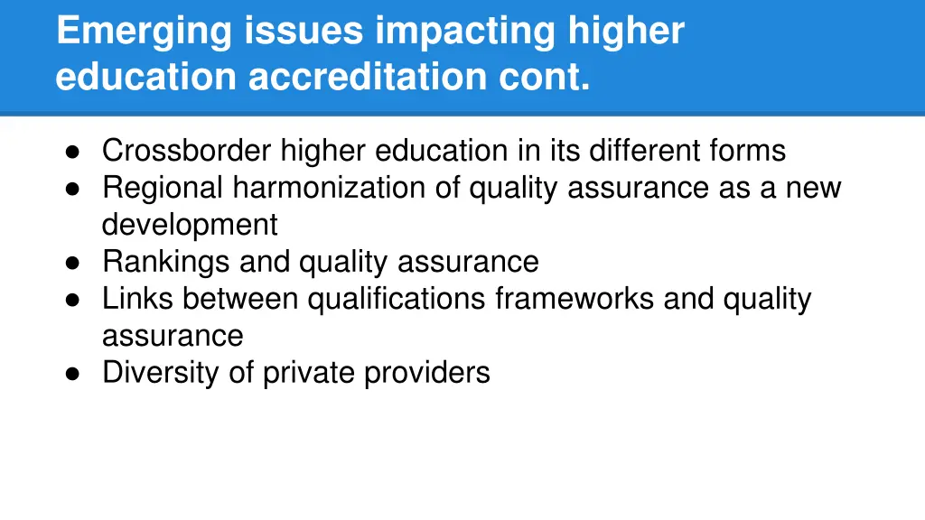 emerging issues impacting higher education 1