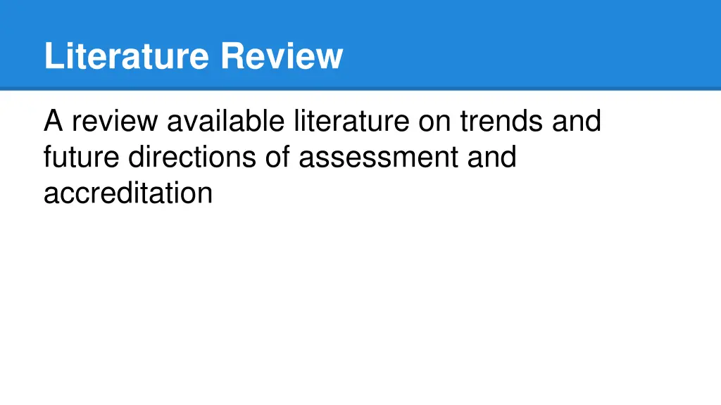 literature review