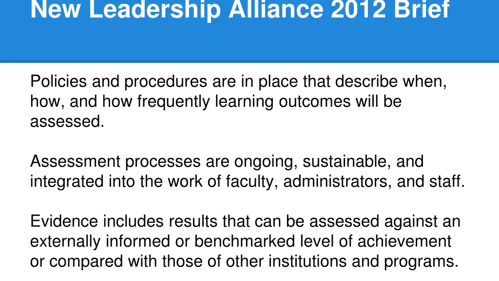 new leadership alliance 2012 brief 1