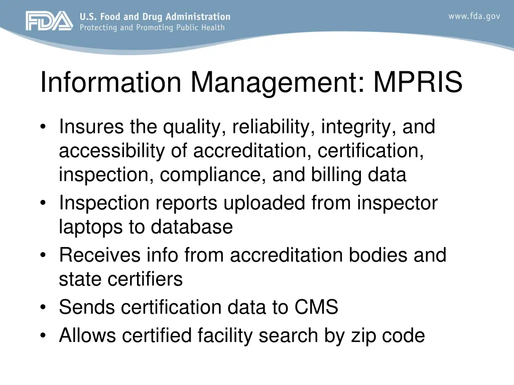information management mpris