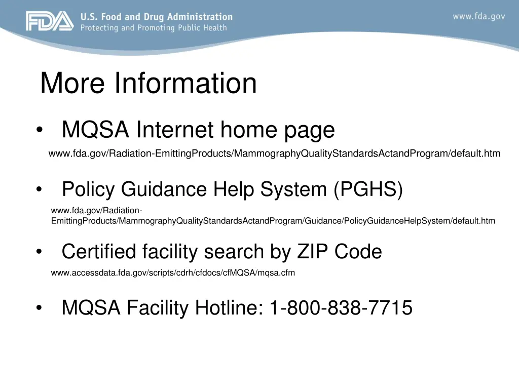 more information