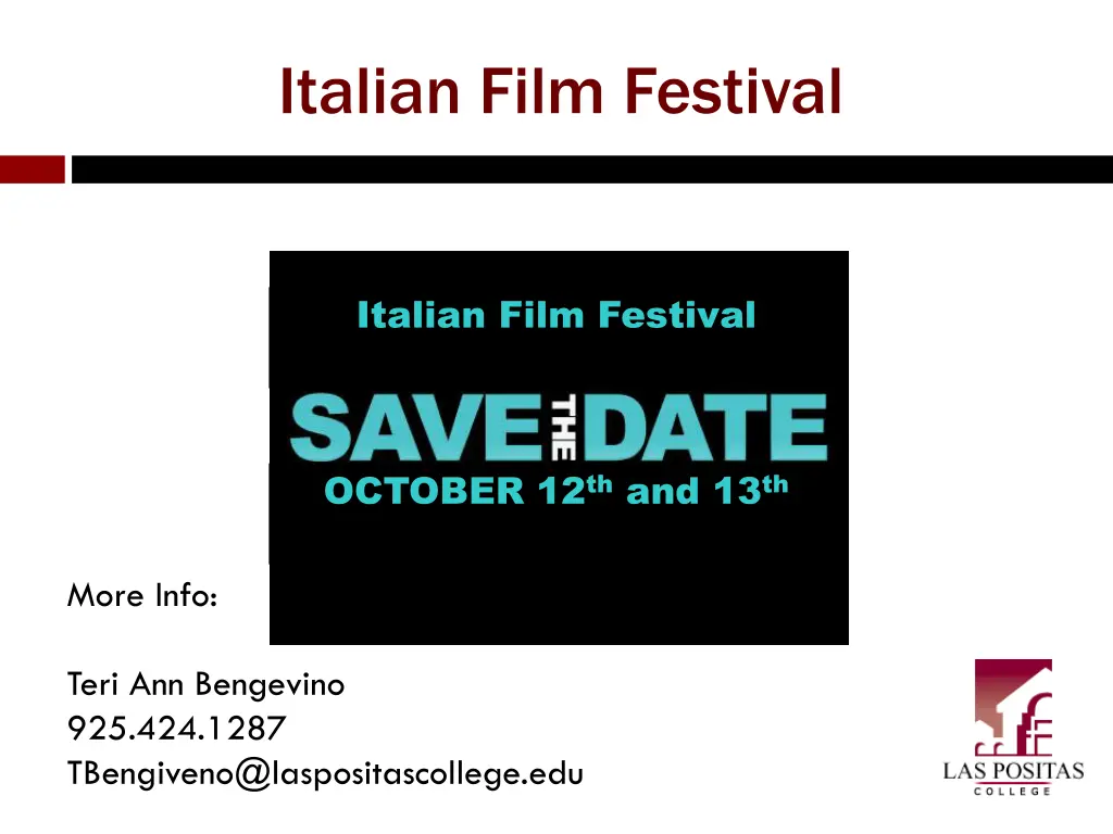 italian film festival