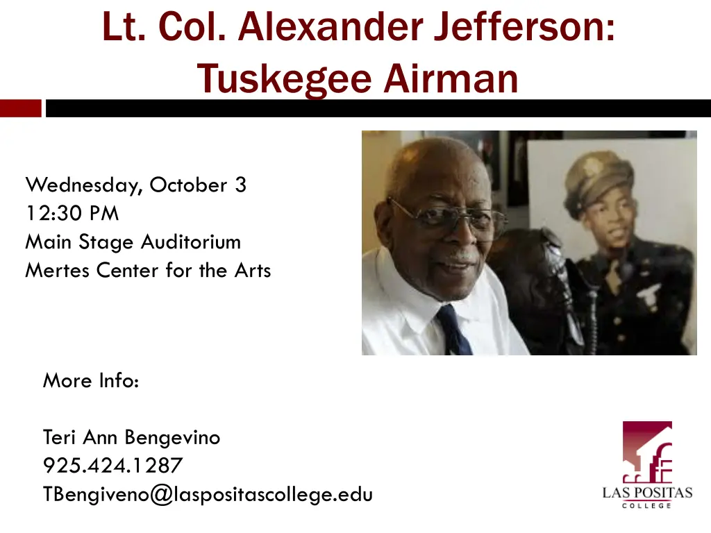 lt col alexander jefferson tuskegee airman