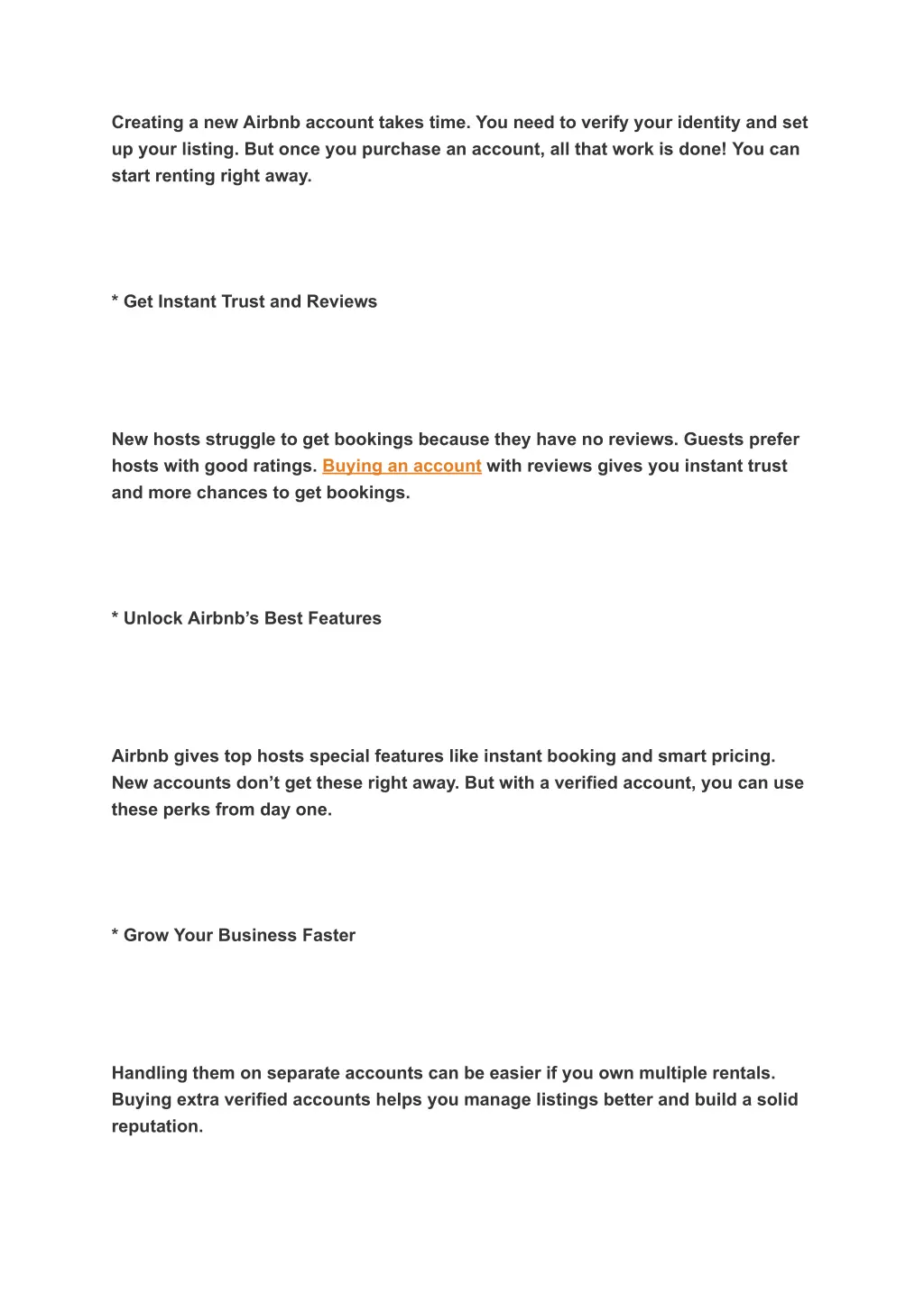 creating a new airbnb account takes time you need