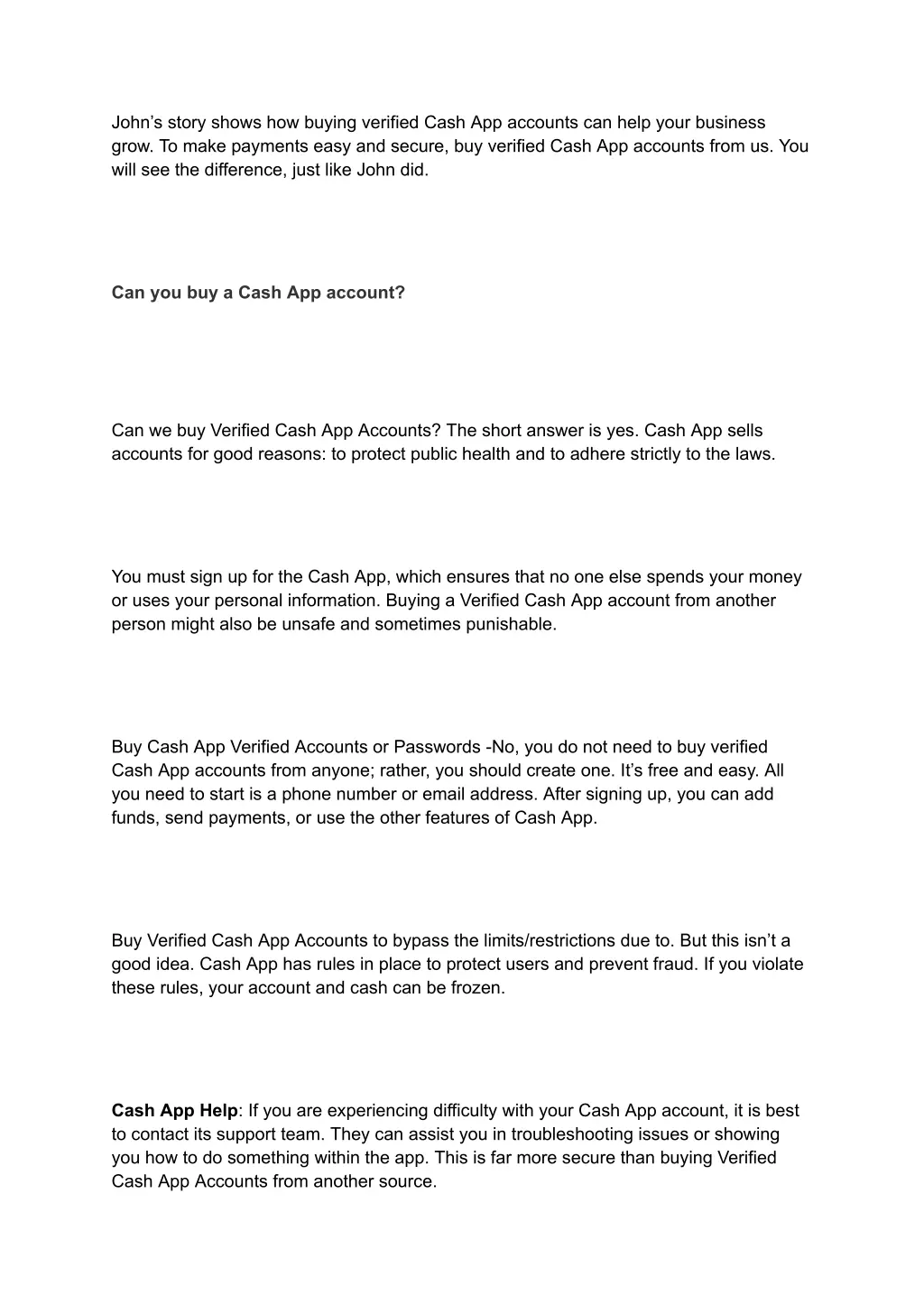 john s story shows how buying verified cash