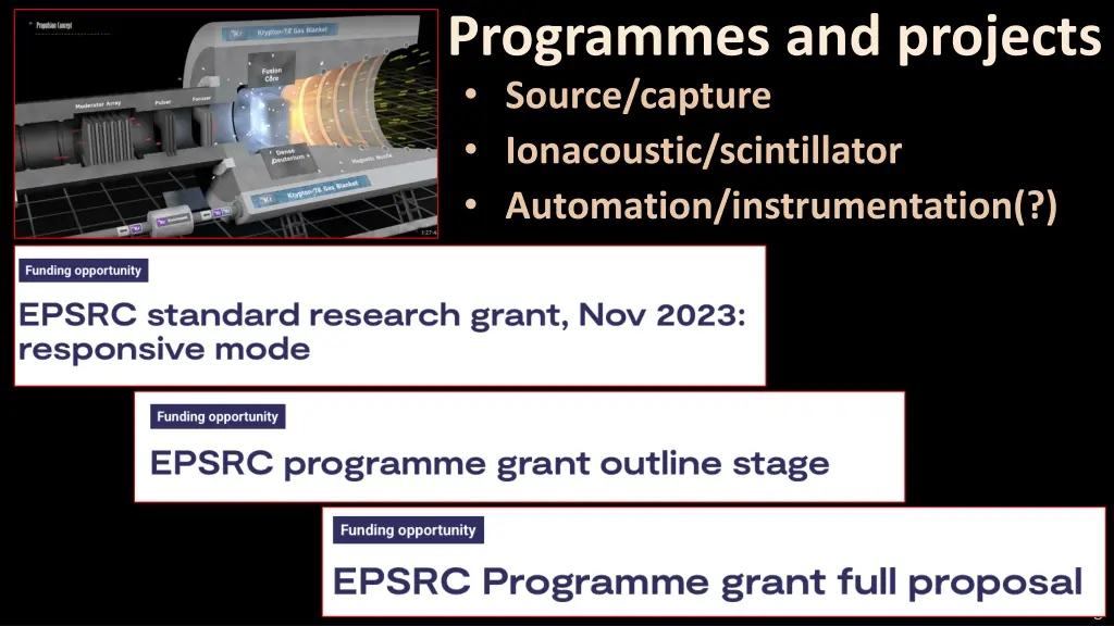 programmes and projects source capture