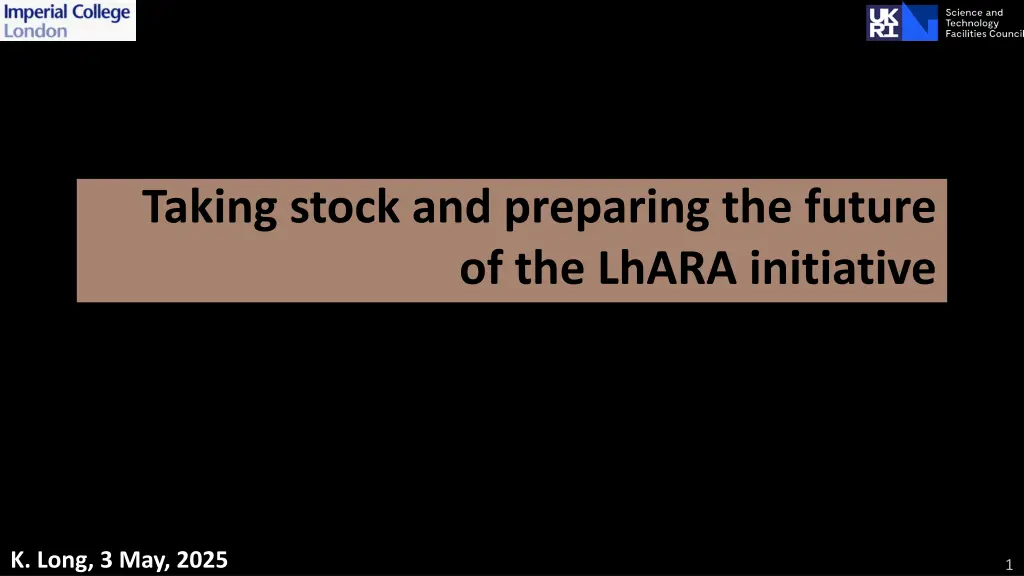 taking stock and preparing the future