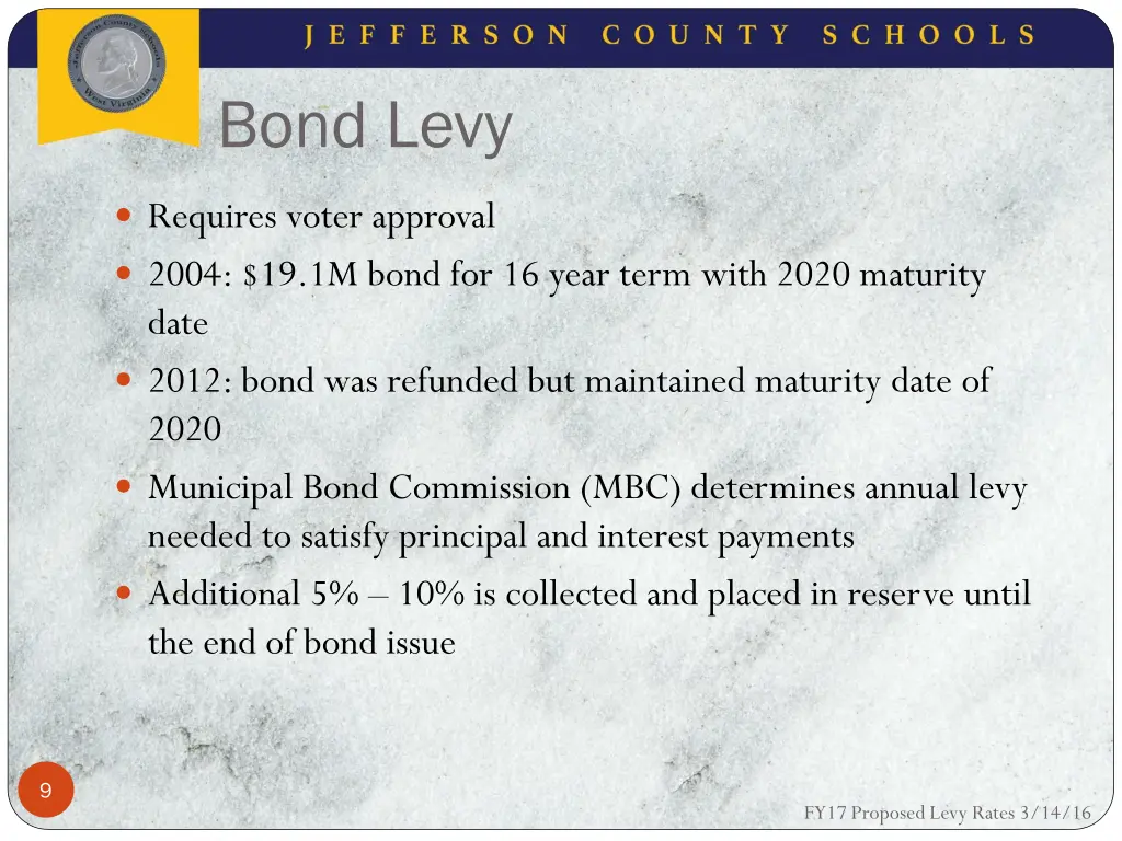 bond levy