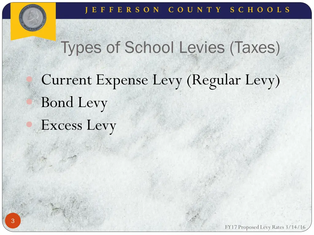 types of school levies taxes