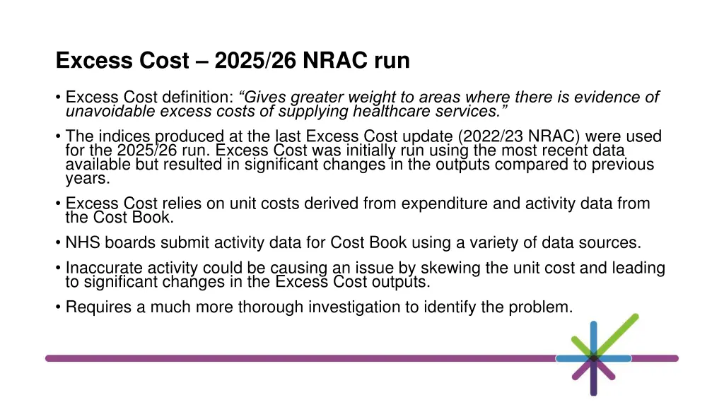 excess cost 2025 26 nrac run
