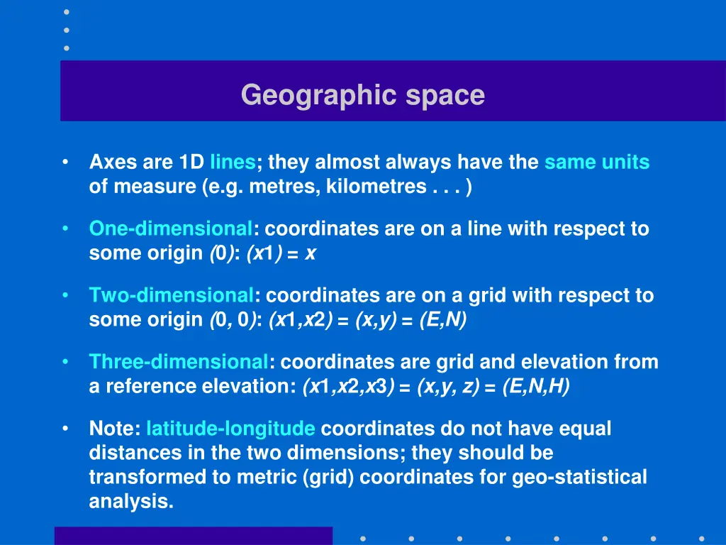 geographic space