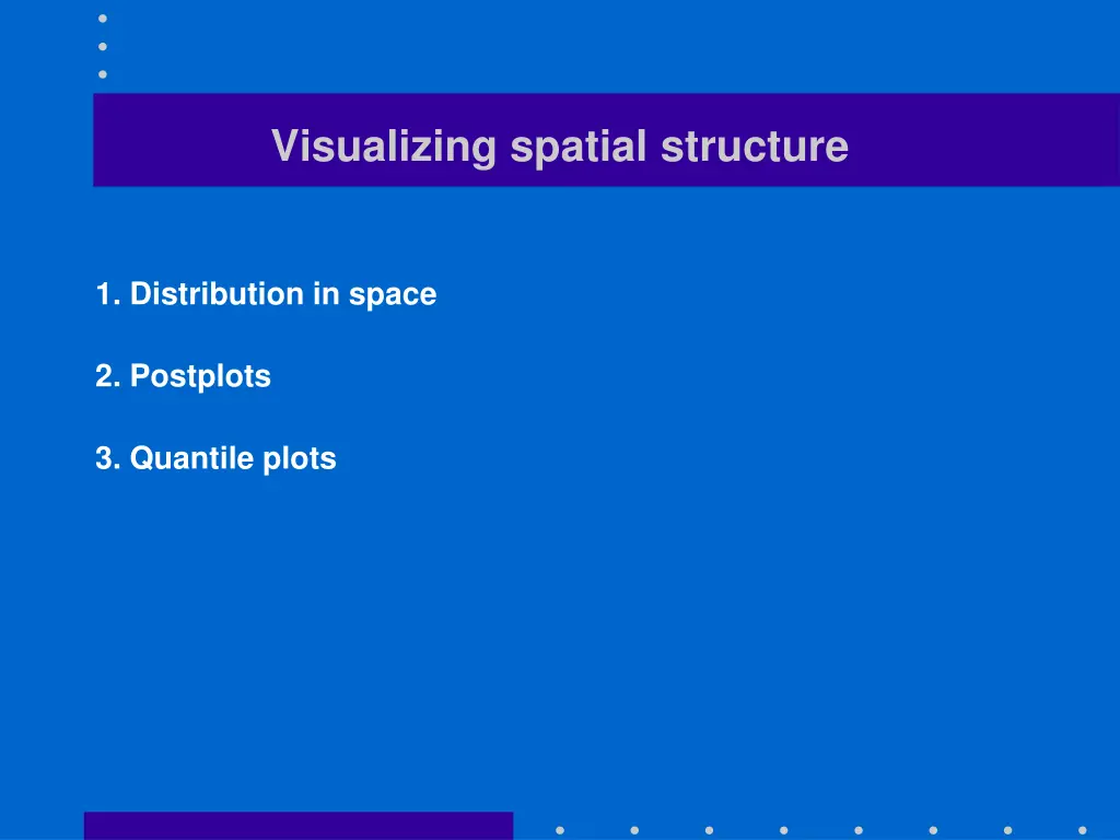 visualizing spatial structure