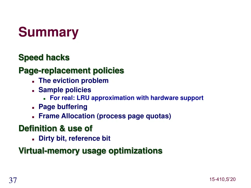 summary