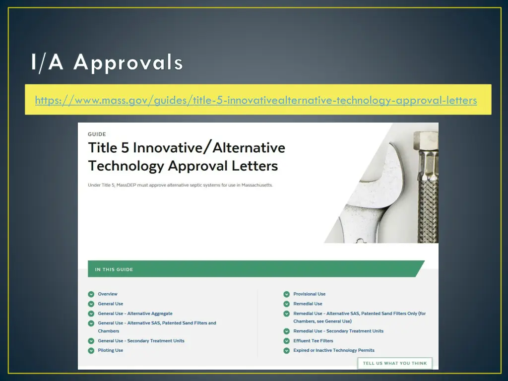 i a approvals