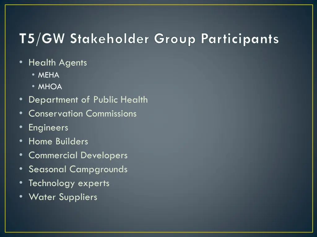 t5 gw stakeholder group participants