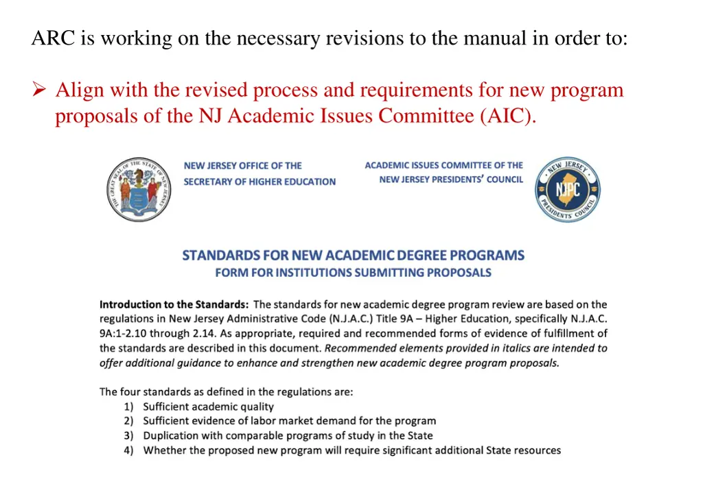 arc is working on the necessary revisions 3