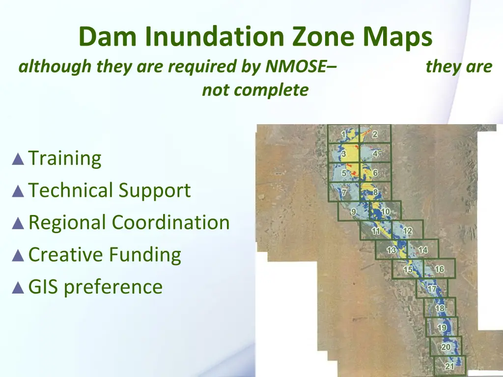dam inundation zone maps although they