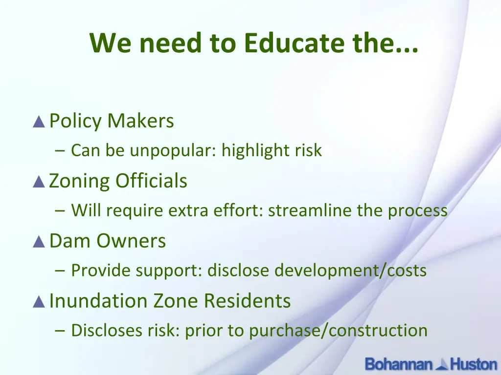 we need to educate the