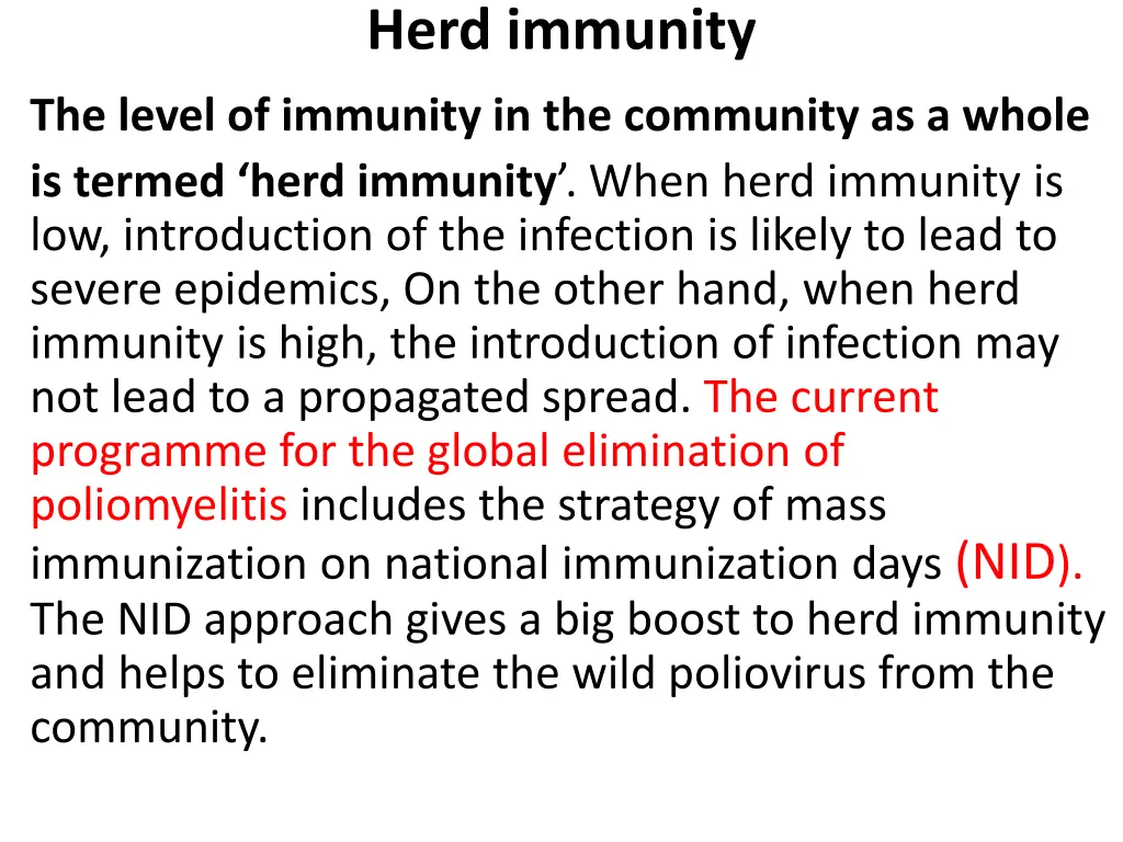 herd immunity
