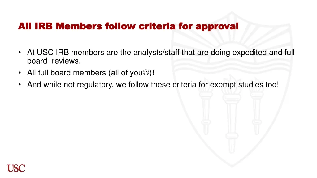 all irb members follow criteria for approval