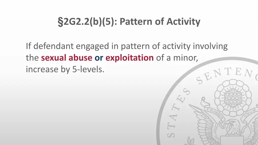 2g2 2 b 5 pattern of activity