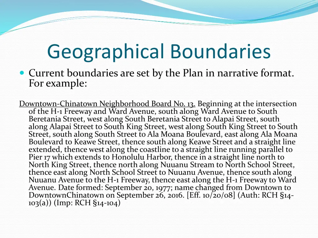 geographical boundaries current boundaries