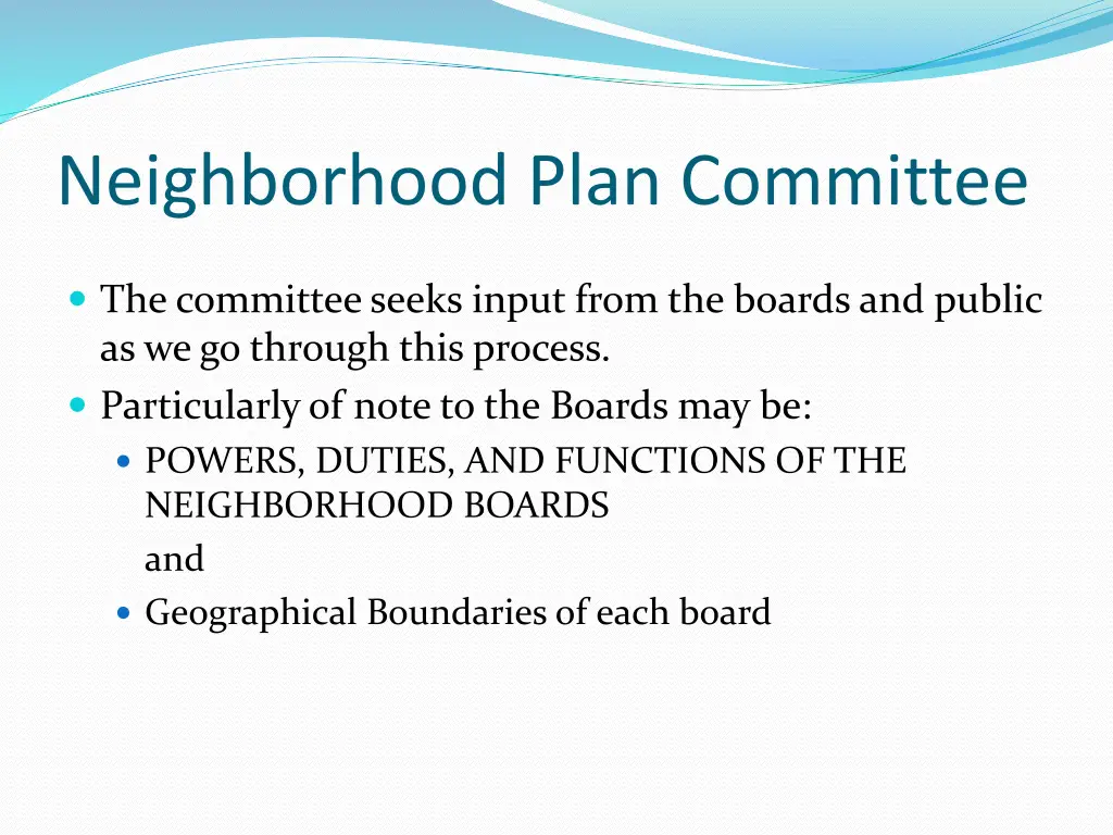 neighborhood plan committee 1