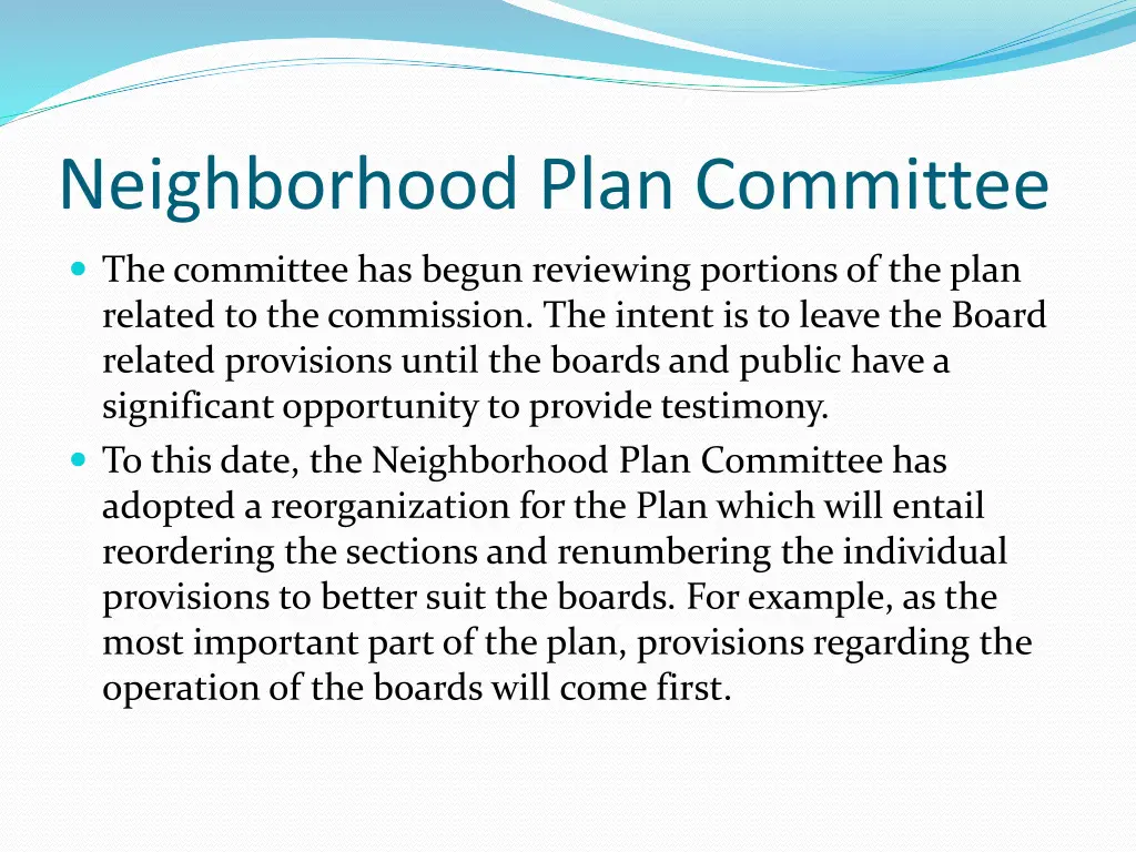 neighborhood plan committee 2