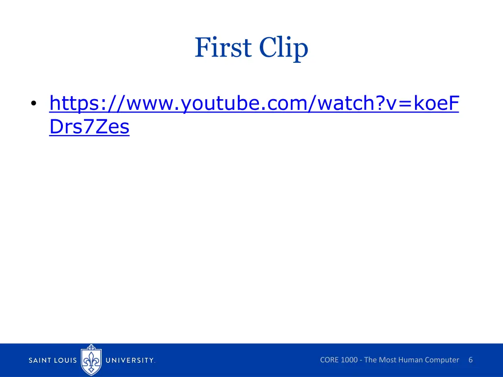 first clip