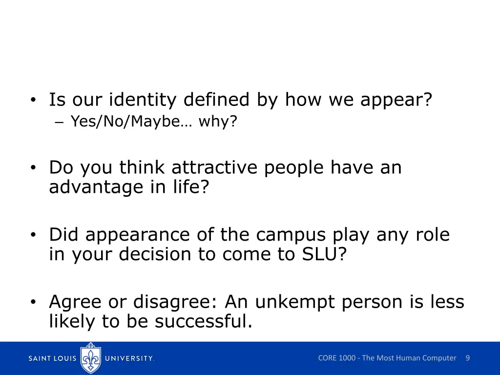 is our identity defined by how we appear