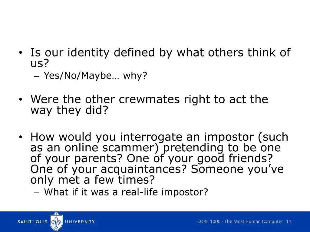is our identity defined by what others think