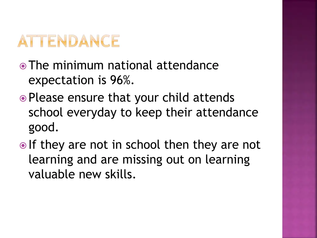 attendance