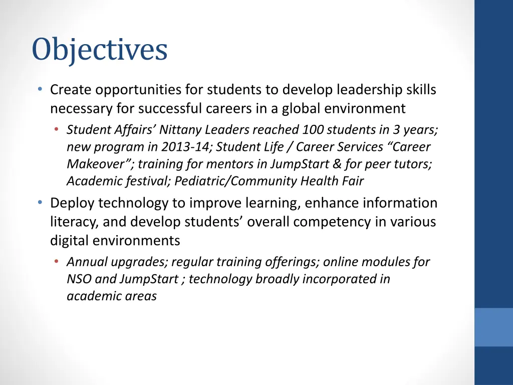 objectives 2
