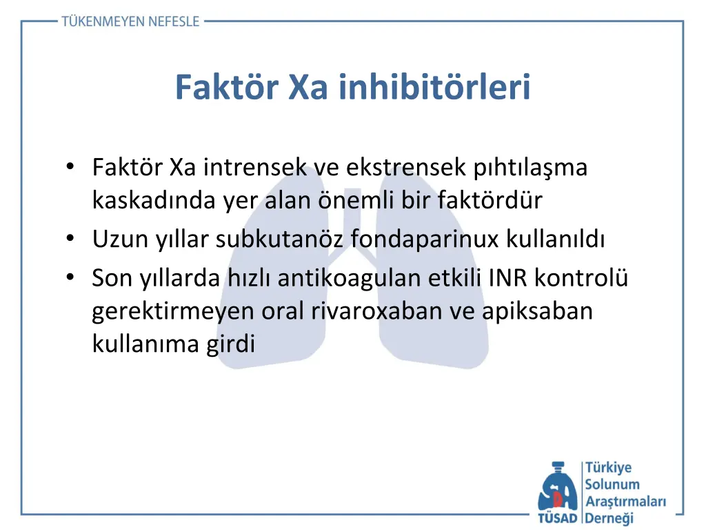 fakt r xa inhibit rleri
