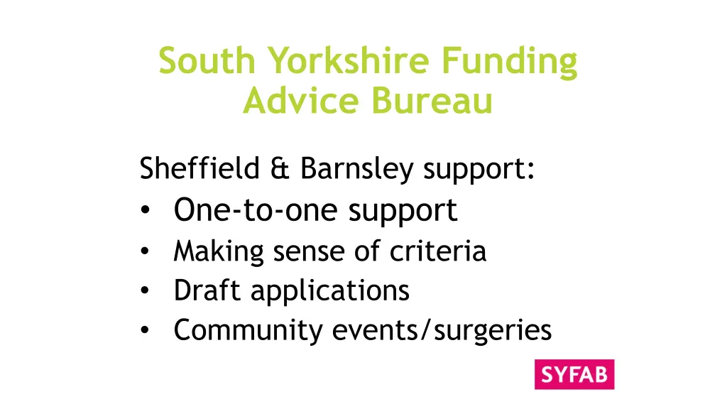 south yorkshire funding advice bureau 1