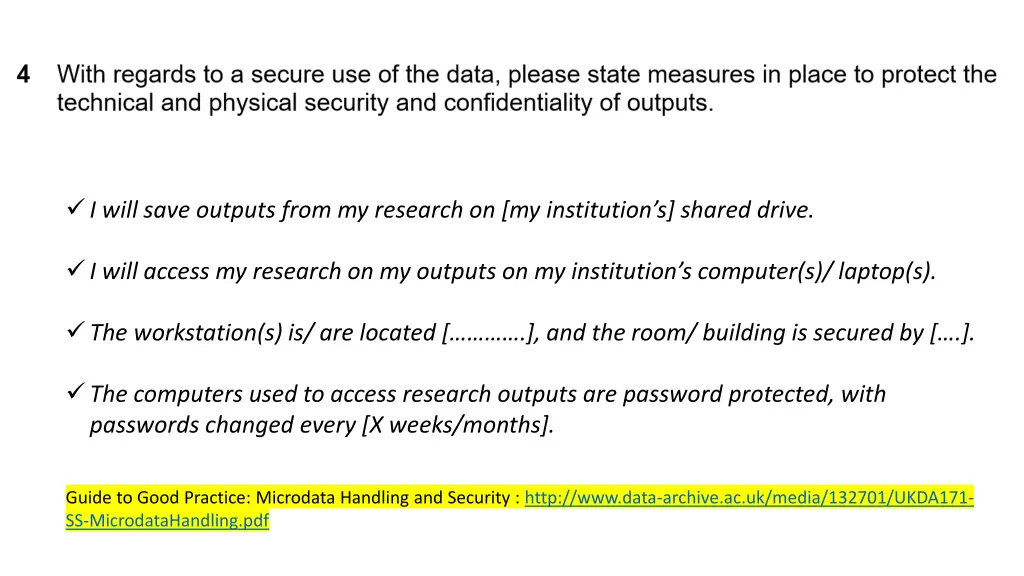 i will save outputs from my research