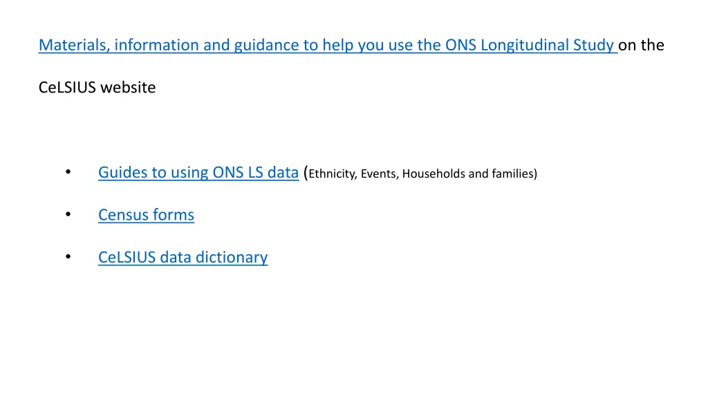 materials information and guidance to help