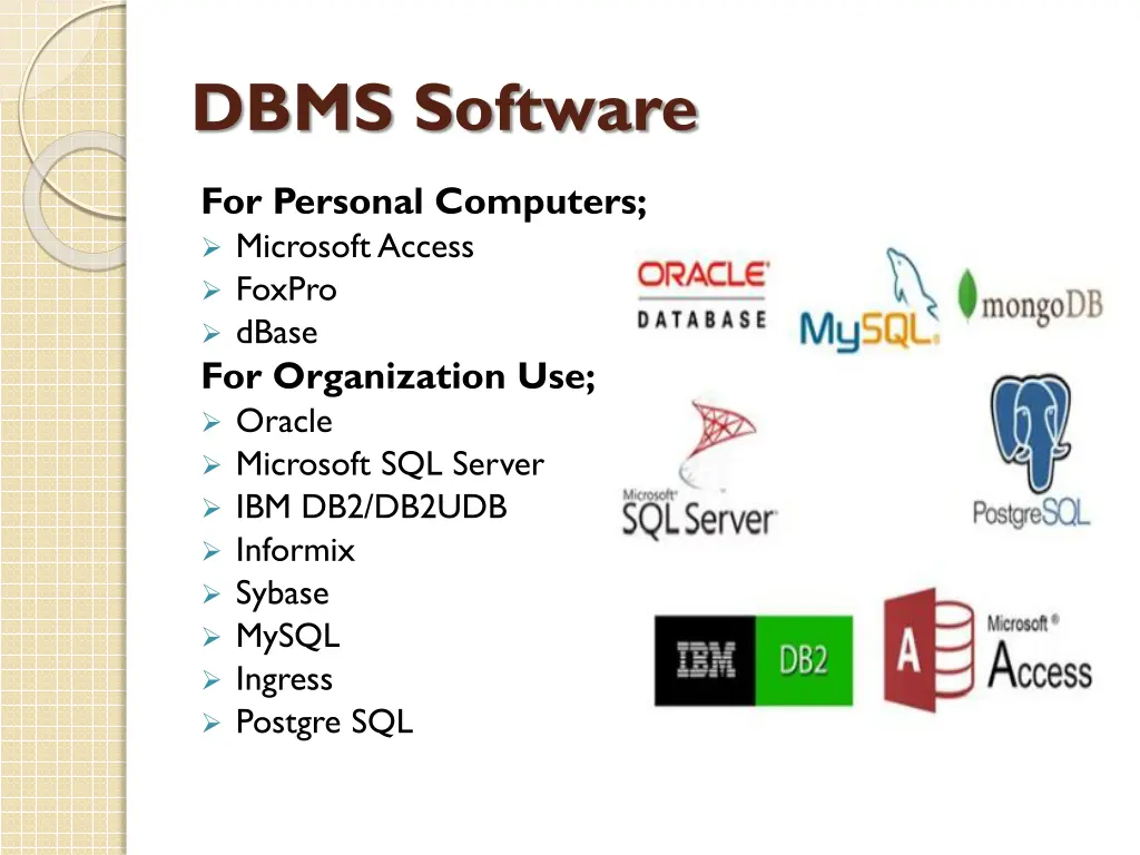 dbms software