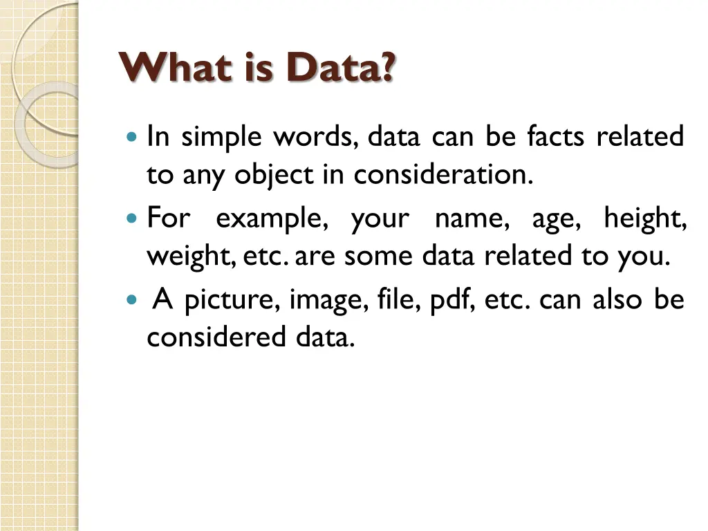 what is data