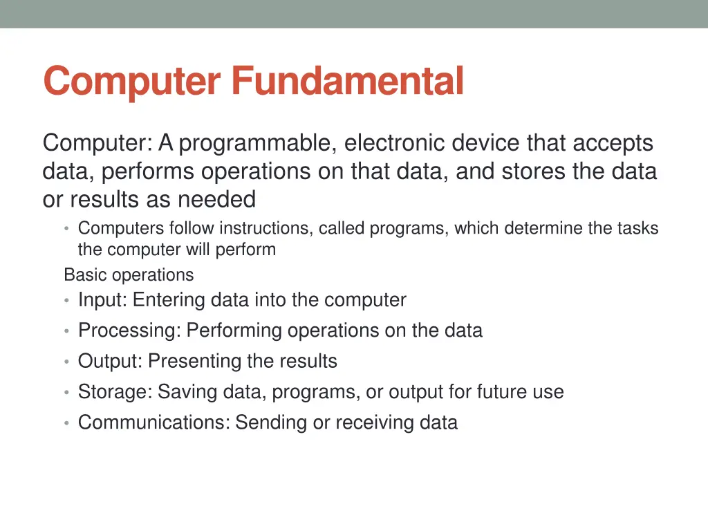 computer fundamental