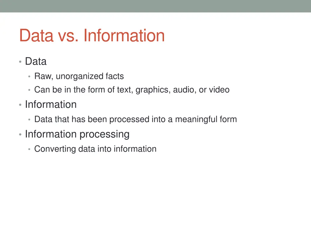data vs information