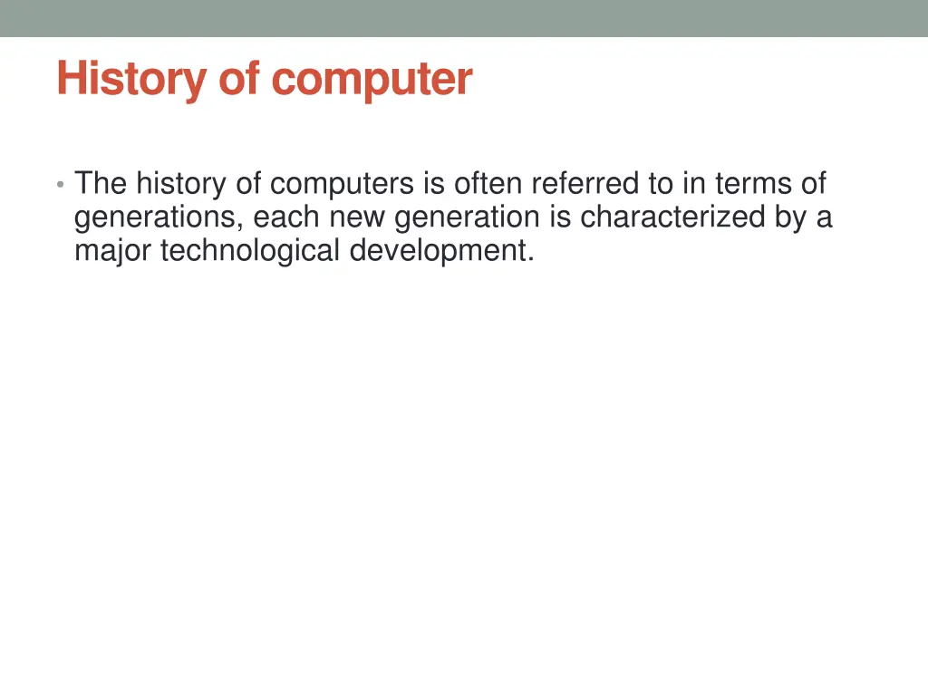history of computer