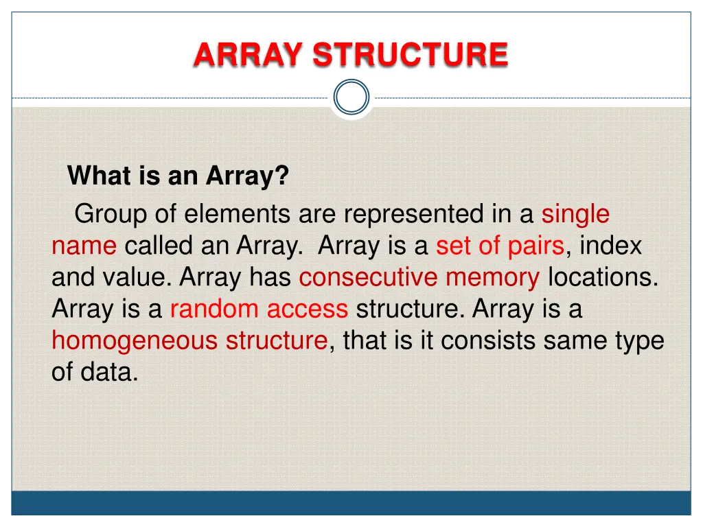 array structure