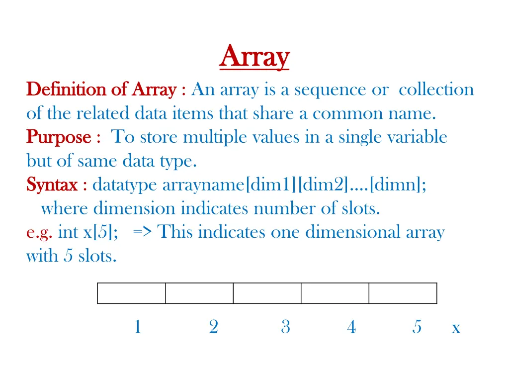 array array